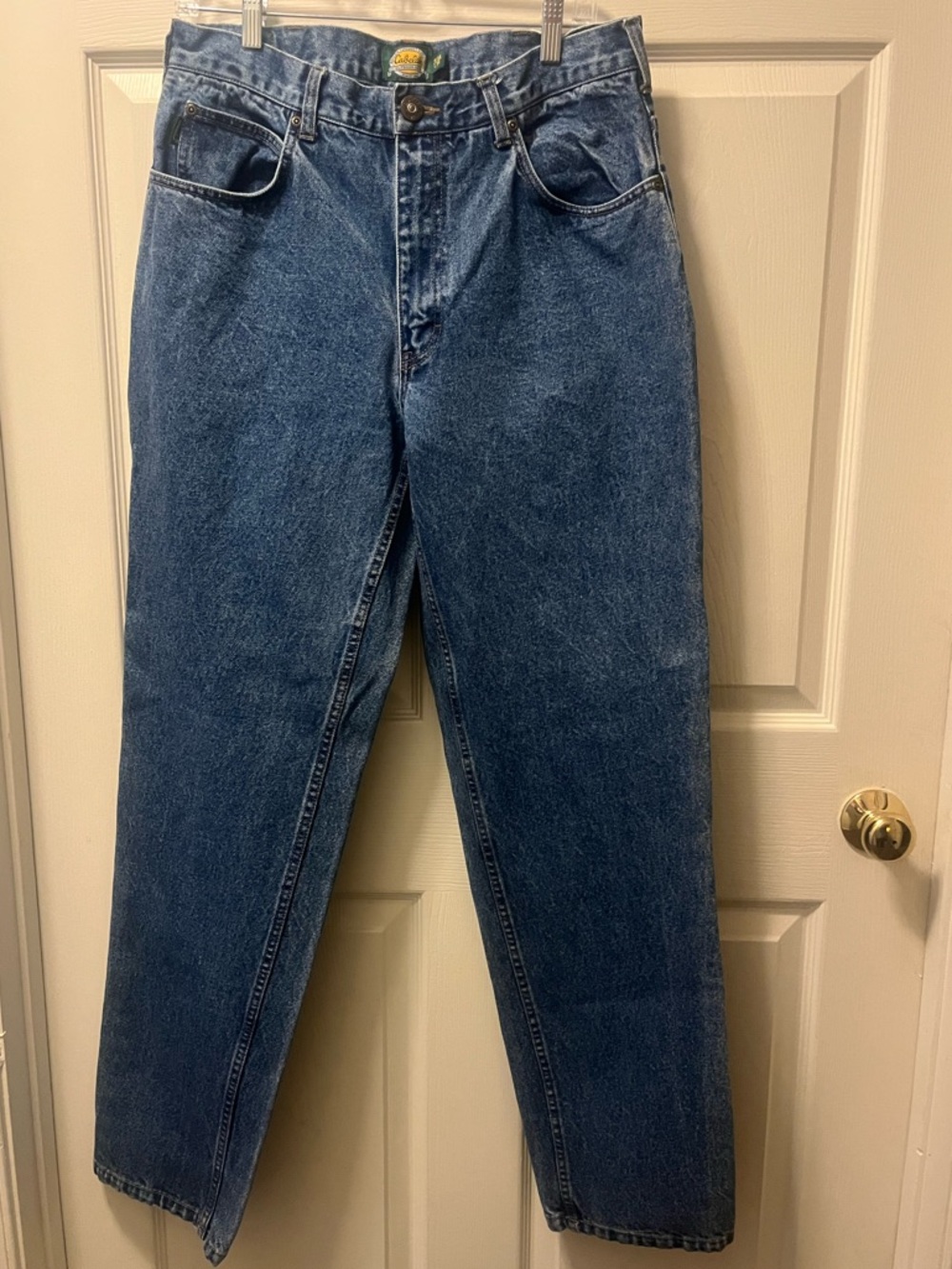 Cabela's Men’s‎ Dark Blue Denim Relaxed Fit Men's Jeans Size 34x34. Outdoor Wear